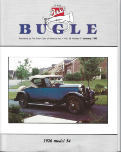 THE BUICK BUGLE 1992 JAN - '26 MODEL 54, '40 MODEL 91